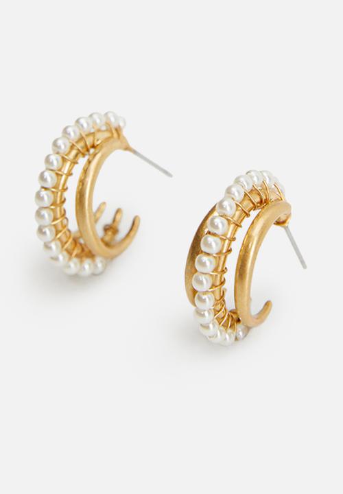 MANGO - Earrings jazmin - gold