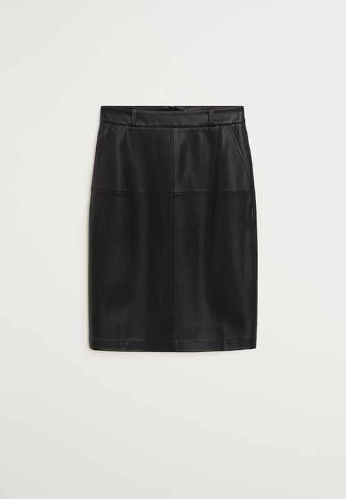 MANGO - Skirt pencil - black