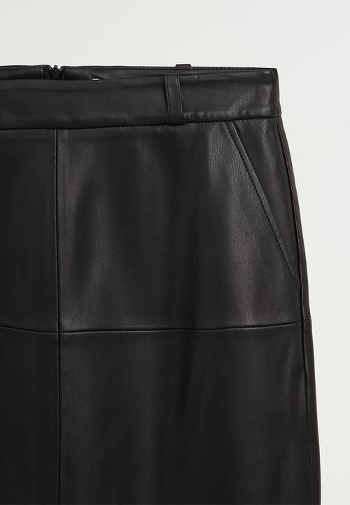 MANGO - Skirt pencil - black