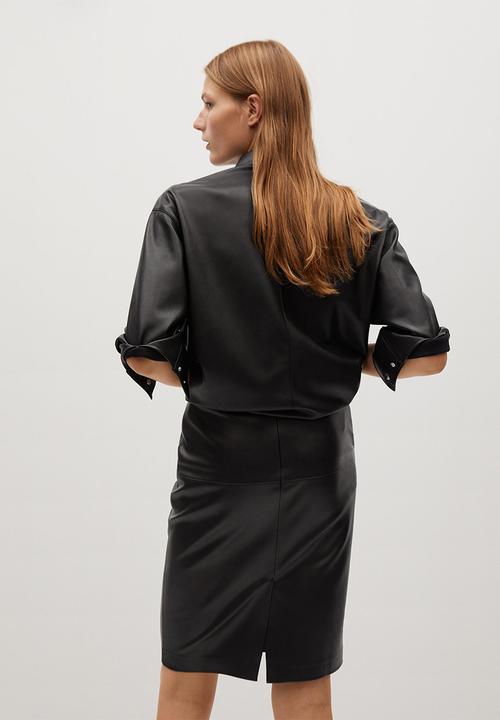 MANGO - Skirt pencil - black
