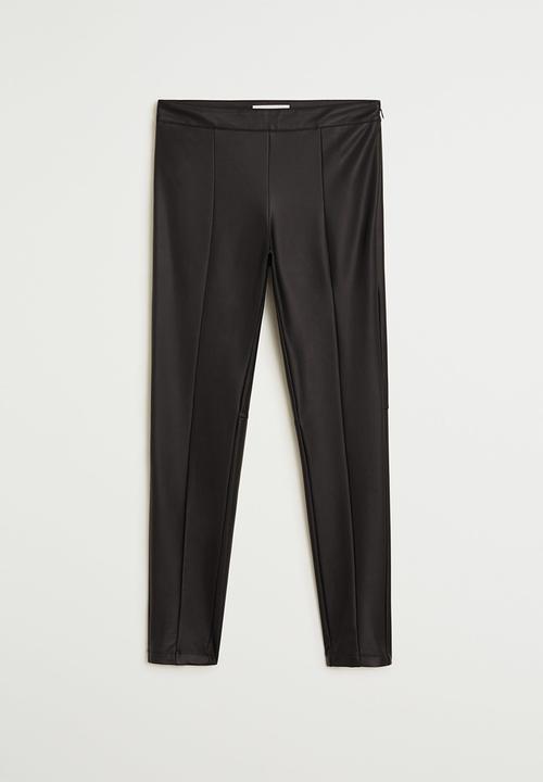 MANGO - Leggings bangseam - black