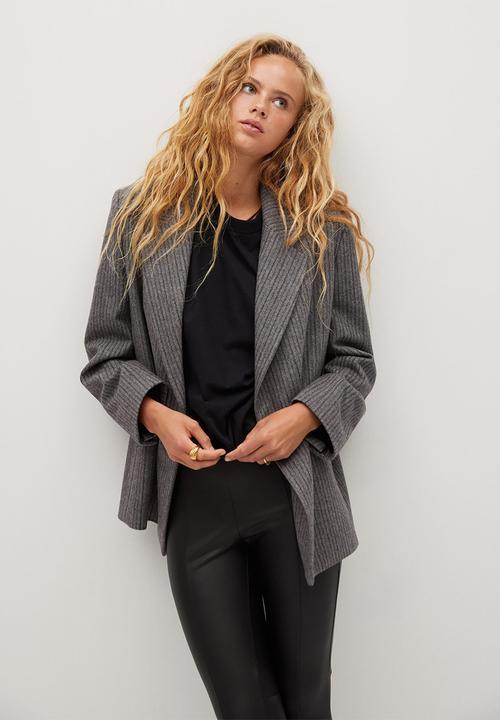 MANGO - Leggings bangseam - black