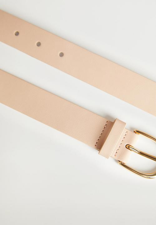 MANGO - Belt classic  - beige