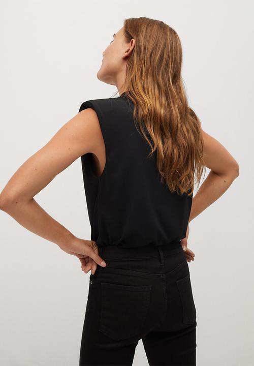MANGO - T-shirt meli - black