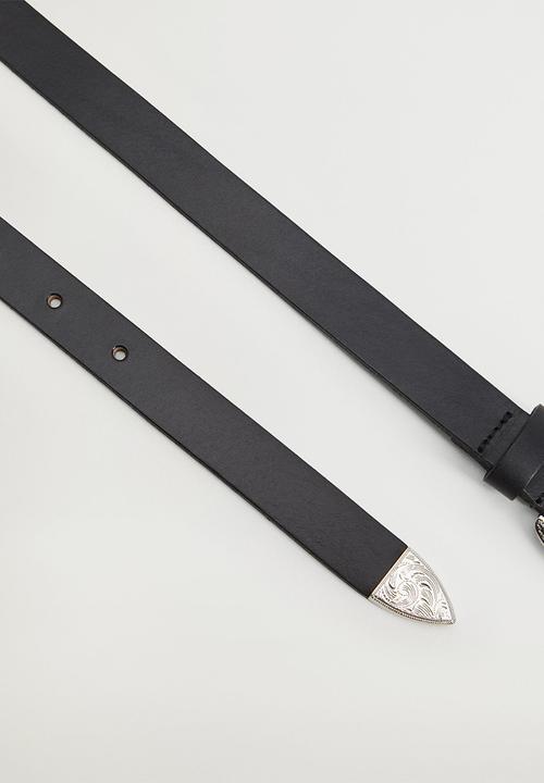 MANGO - Belt cowgirl - black