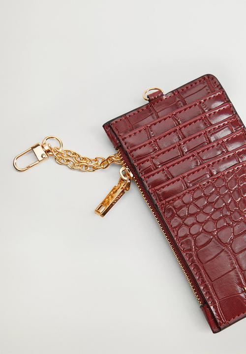 MANGO - Card holder g ginger - red 