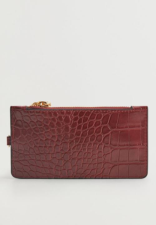 MANGO - Card holder g ginger - red 