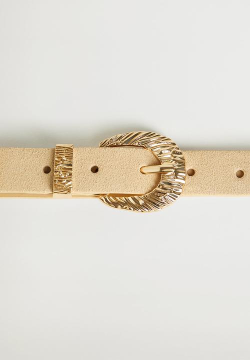 MANGO - Belt easy - beige