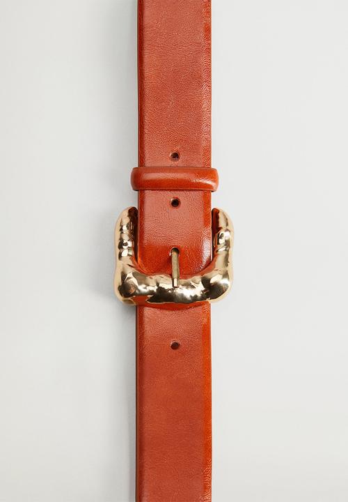 MANGO - Belt ana - brown 