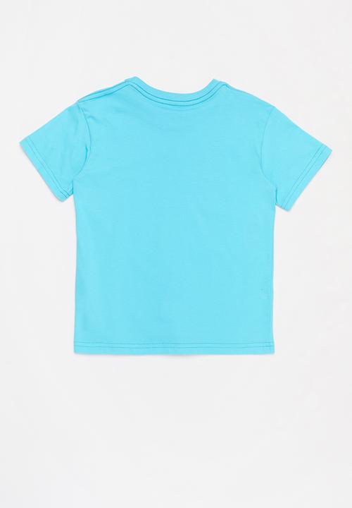 Quiksilver - Tropical lines short sleeve tee -  blue