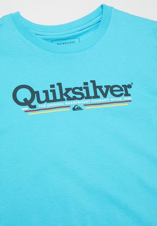 Quiksilver - Tropical lines short sleeve tee -  blue