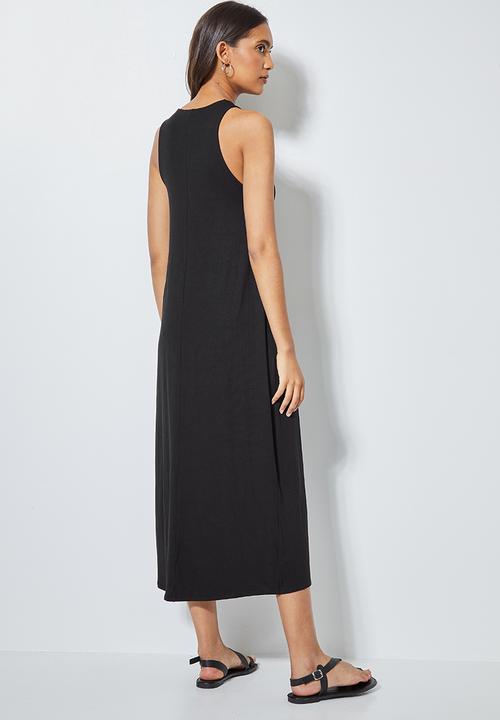 Superbalist - Trapeze vest dress - black