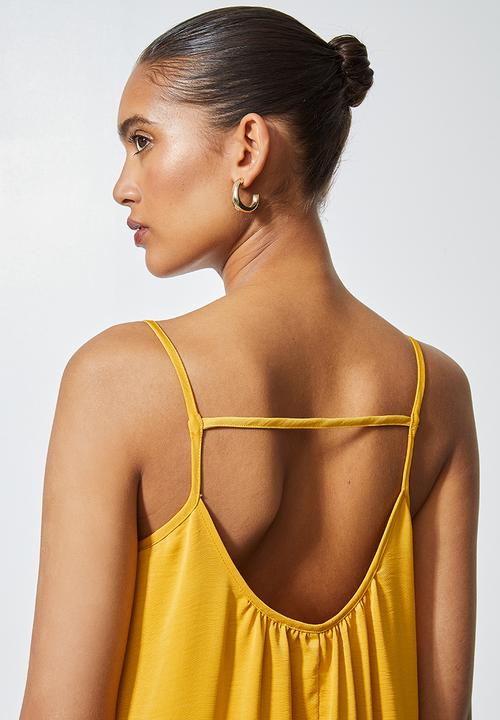 Superbalist - Back detail volume maxi - yellow