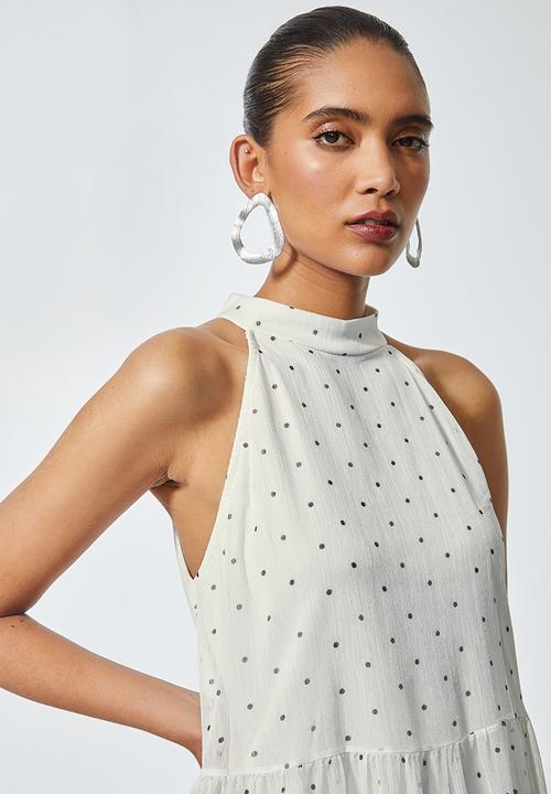 Superbalist - Yoryu chiffon tiered maxi - white & black