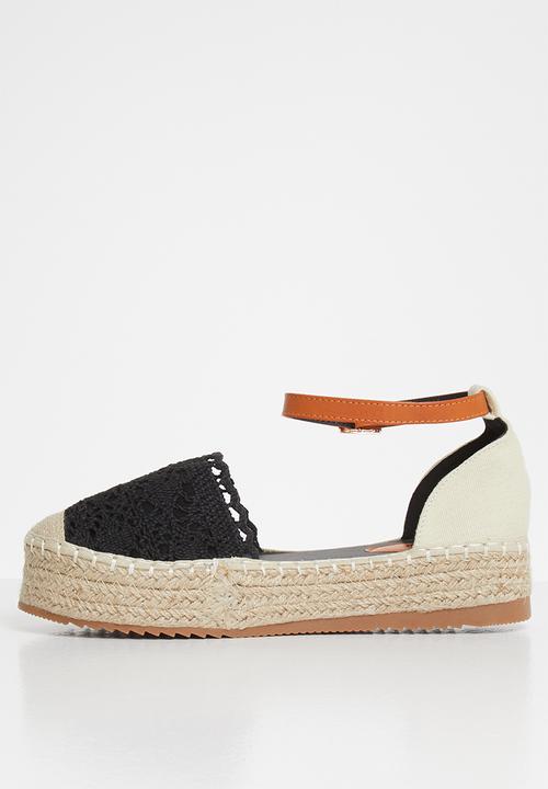 Plum - Dolly espadrille - black