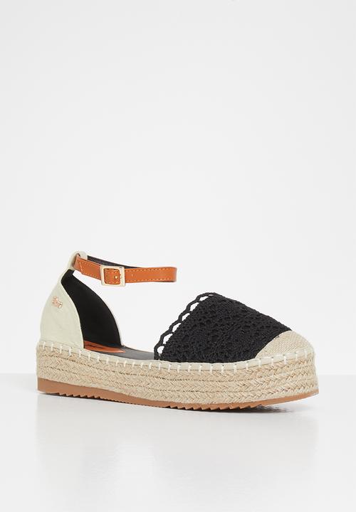 Plum - Dolly espadrille - black
