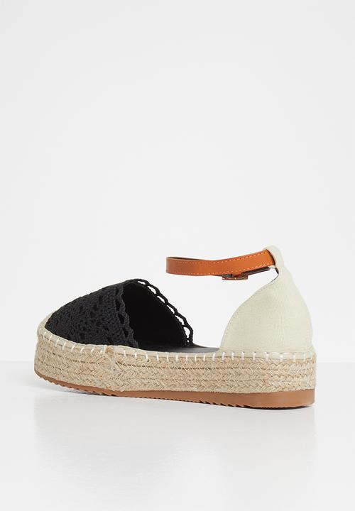 Plum - Dolly espadrille - black