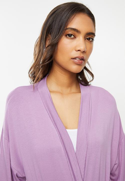Superbalist - Short knit robe - purple
