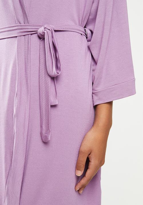 Superbalist - Short knit robe - purple