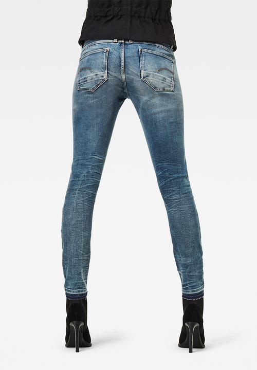 G-STAR - Lynn mid skinny rp ankle - antic faded kyanite