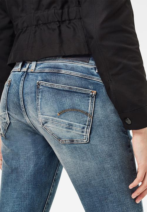 G-STAR - Lynn mid skinny rp ankle - antic faded kyanite