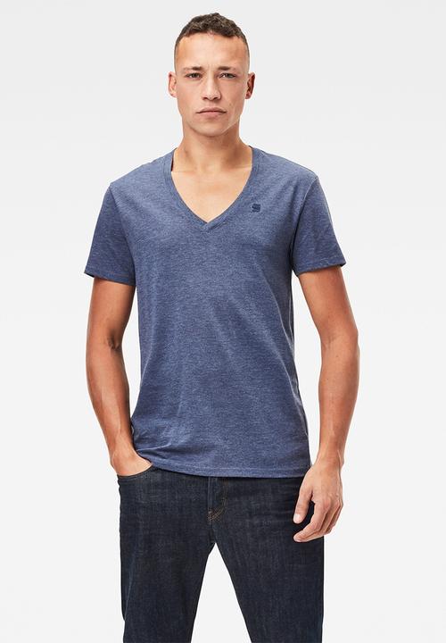 G-STAR - Base htr v t s\s 2-pack - shade heather blue