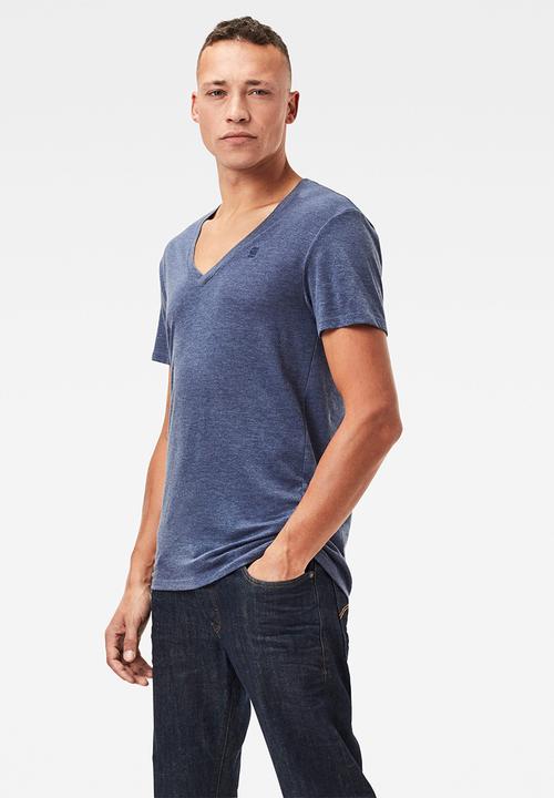 G-STAR - Base htr v t s\s 2-pack - shade heather blue