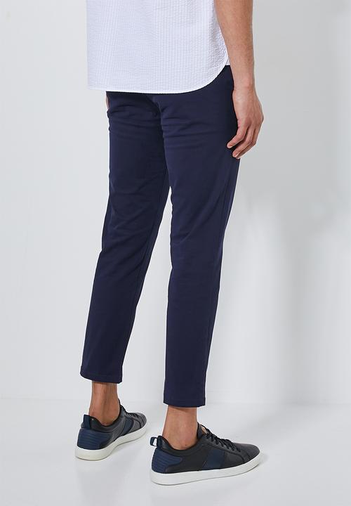 Superbalist - Loop slim cropped chino - navy