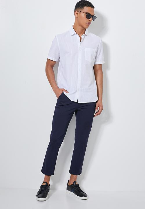 Superbalist - Loop slim cropped chino - navy
