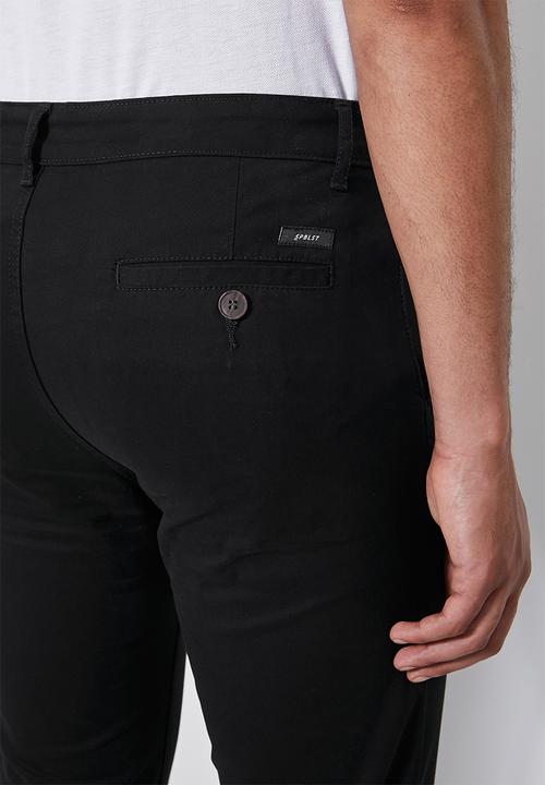 Superbalist - Loop slim cropped chino - black