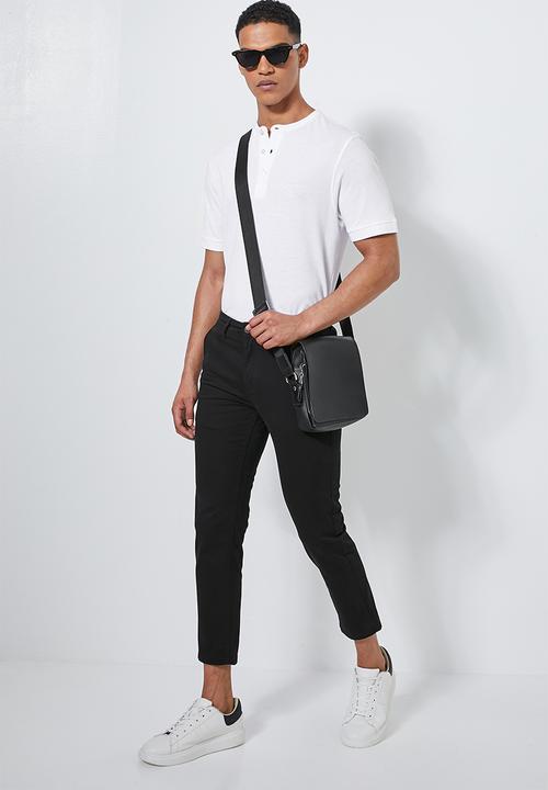 Superbalist - Loop slim cropped chino - black