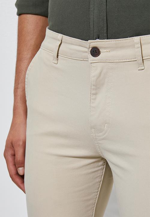 Superbalist - Caleb slim chino - cream