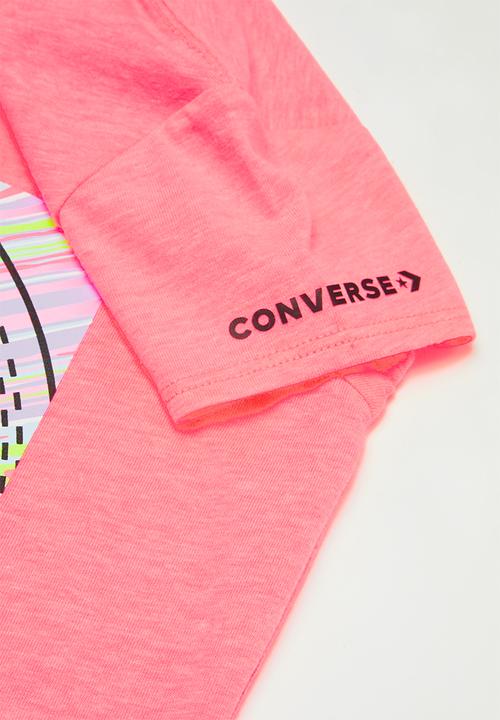 Converse - Cnvg marle print cp box tee - pink