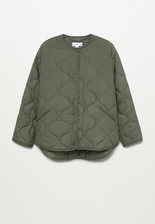 MANGO - Anorak carrot - khaki/olive