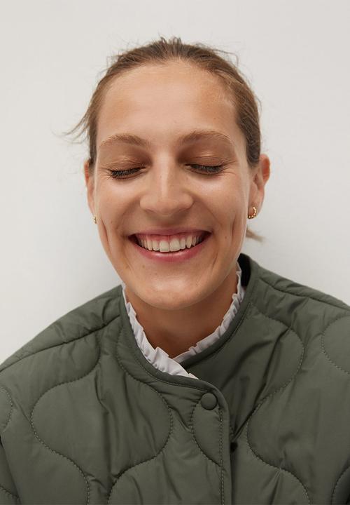 MANGO - Anorak carrot - khaki/olive