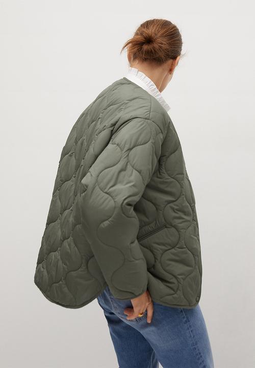 MANGO - Anorak carrot - khaki/olive