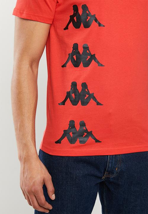 KAPPA - Authentic starot tee - red & black