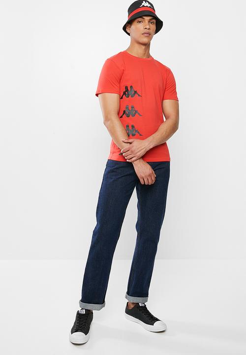 KAPPA - Authentic starot tee - red & black