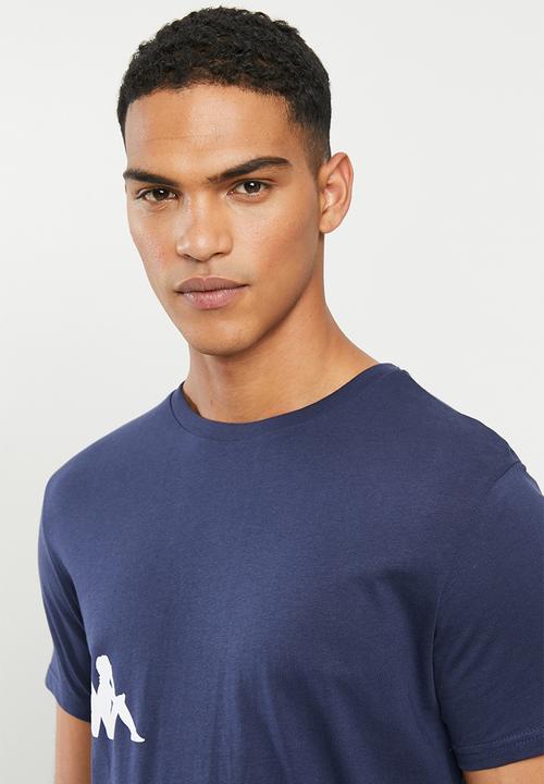 KAPPA - Authentic starot tee - navy & white