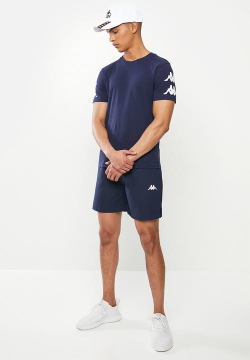 KAPPA - Authentic reser tee - navy & white