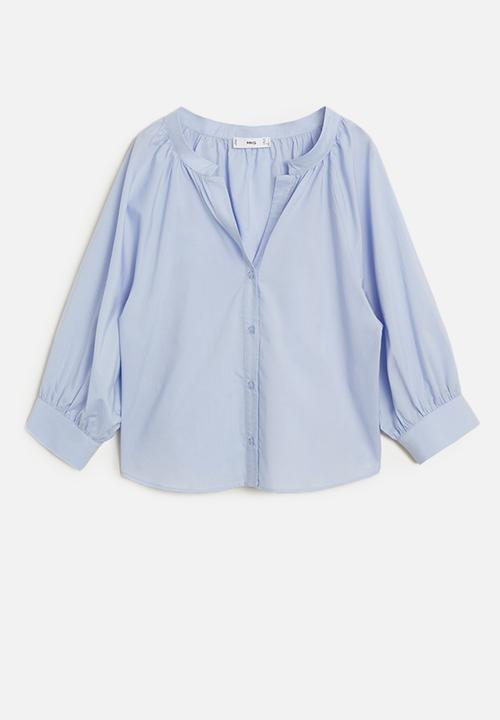 MANGO - Blouse - pastel blue
