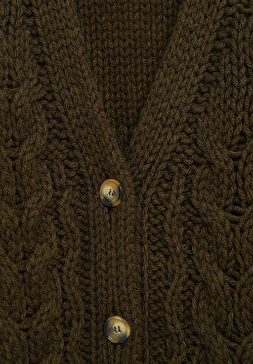 MANGO - Cardigan yaya - khaki/olive