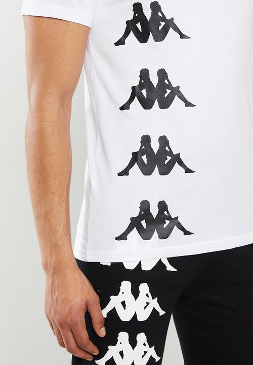 KAPPA - Authentic starot tee - white & black