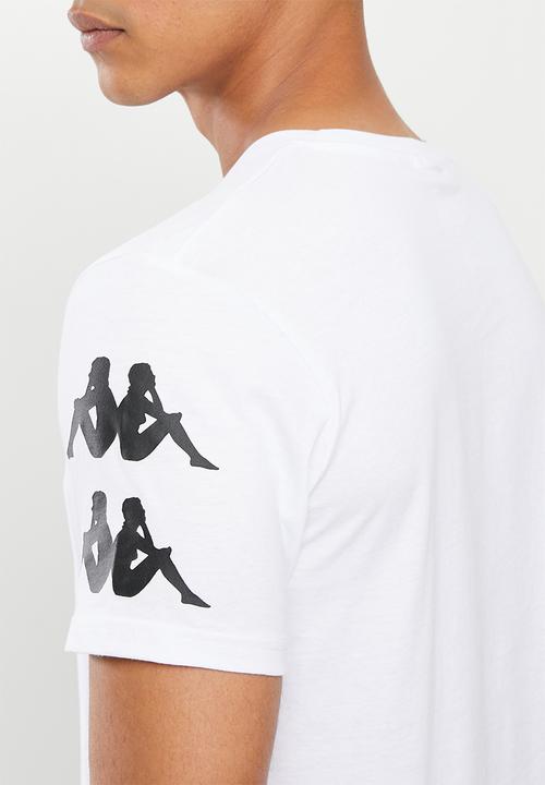 KAPPA - Authentic reser tee - white & black