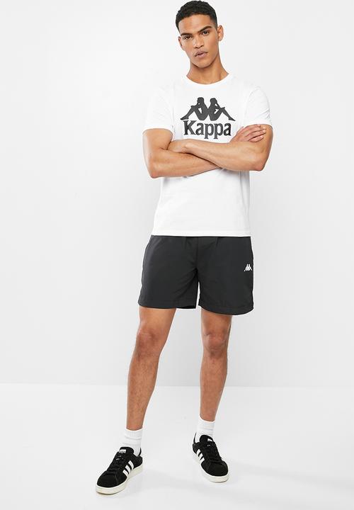 KAPPA - Authentic estessi tee - white & black