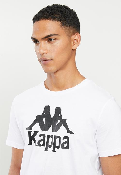 KAPPA - Authentic estessi tee - white & black