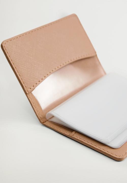 MANGO - Card holder mch bolan - brown