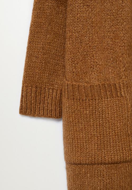 MANGO - Cardigan bigger - dark brown