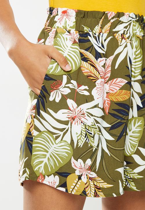 ONLY - Lizbeth paperbag shorts wvn - multi 