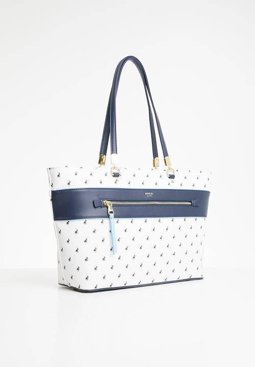 POLO - Rhapsody tote bag - white & blue